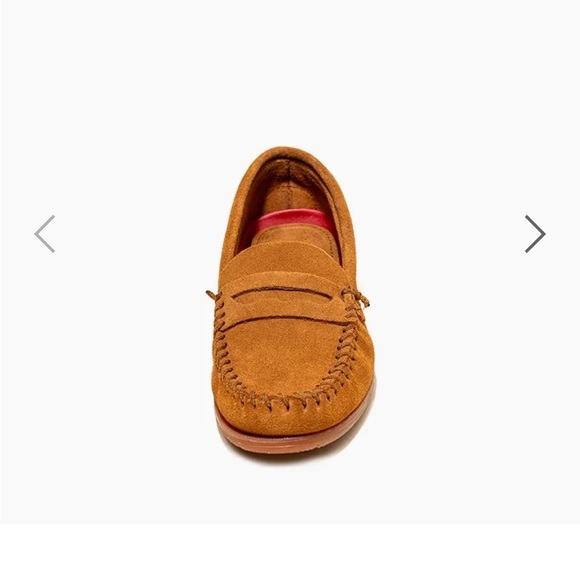 Minnetonka brown suede penny loafers 8.5 - Picture 5 of 10